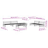 vidaXL 6-tlg. Garten-Lounge-Set Schwarz Massivholz Kiefer