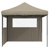 vidaXL Party-Zelt Taupe 292 x 292 x 315 cm Oxford-Stoff