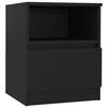 vidaXL Nachttische 2 Stk. Schwarz 40x40x50 cm Holzwerkstoff