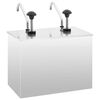 vidaXL Saucen-Spender Edelstahl 2 x 3,5 L