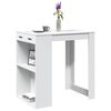 vidaXL Bartisch Wei&szlig; 102x70x103,5 cm Holzwerkstoff
