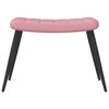 vidaXL Relaxsessel mit Hocker Rosa Samt