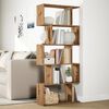 vidaXL Raumteiler-B&uuml;cherregal 5 Etagen Artisan-Eiche 70x24x161 cm