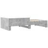 vidaXL Bettgestell Betongrau 75x190 cm Holzwerkstoff