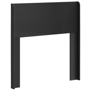 vidaXL Kopfteil Schwarz PB