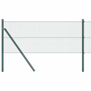 vidaXL Geschwei&szlig;ter Drahtzaun, bodenverankert 50 x 0,8 m Gr&uuml;n Netz