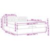 vidaXL Ottoman-Bett mit Matratzen & LEDs Hellgrau 200x200 cm Samt