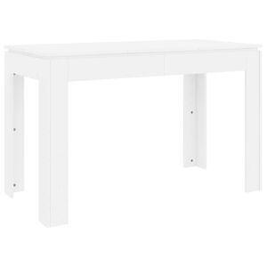 vidaXL Esstisch Wei&szlig; 120x60x76 cm Holzwerkstoff