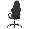 vidaXL Gaming-Stuhl Schwarz und Golden Kunstleder