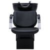 vidaXL Friseurstuhl mit Waschbecken Schwarz 137x59x82 cm Kunstleder