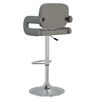 vidaXL Barhocker 2 Stk. Grau Kunstleder