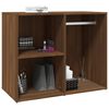 vidaXL Regal f&uuml;r Schminktisch Braun Eichen-Optik 80x40x65 cm
