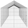 vidaXL Hasenk&auml;fig Silber 400 x 78 x 78 cm Verzinkter Stahl