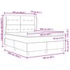 vidaXL Boxspringbett mit Matratze Schwarz 200 x 160 cm Polyester