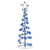 vidaXL LED Weihnachtsbaum mit Kugeln 100 LEDs Warmwei&szlig; 150 cm