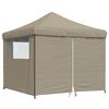vidaXL Party-Zelt Taupe 292 x 292 x 315 cm Oxford-Stoff