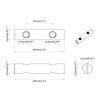 vidaXL Mutter 2 pcs Zink-beschichtet 60 x 12 mm Eisen