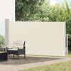 vidaXL Seitenmarkise 160x300 cm Cremewei&szlig;