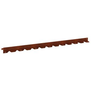 vidaXL Raseneinfassung 20 stk. 102 x 4 x 4 cm Stahl Rostig