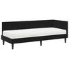 vidaXL Eckbettgestell mit Matratze mit Kopfteil 2 pcs Schwarz Samt
