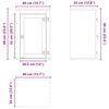 vidaXL Schrank mit Regal Honig 60 x 32 x 40 cm Massives Kiefernholz