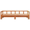 vidaXL Tagesbett ohne Matratze Wachsbraun 80x200 cm Massivholz Kiefer