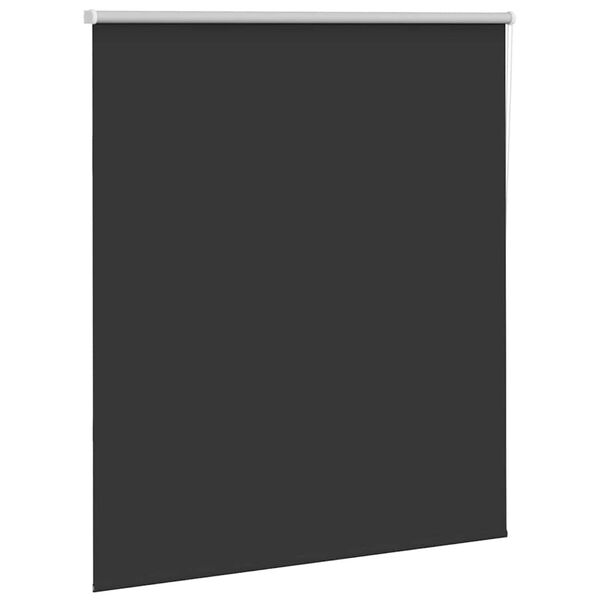 vidaXL Verdunkelungsrollo Schwarz 125x150 cm Stoffbreite 121,6 cm