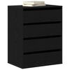 vidaXL Schubladenschrank Schwarz 60 x 41 x 76 cm Holzwerkstoff