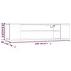 vidaXL TV-Wandschrank Braun Eichen-Optik 100x30x26,5 cm Holzwerkstoff