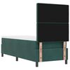 vidaXL Boxspringbett mit Matratze Dunkelgr&uuml;n 80 x 200 cm Stoff