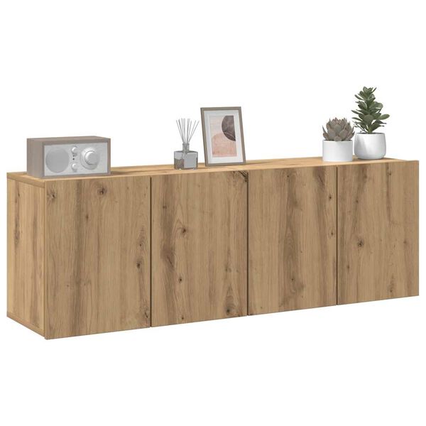 vidaXL TV-Wandschr&auml;nke 2 Stk. Artisan-Eiche 60x30x41 cm