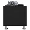 vidaXL Sofa-Set Kunstleder 3-Sitzer und 2-Sitzer Schwarz