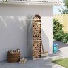 vidaXL Kaminholzunterstand Hellgrau 40x45x170 cm Verzinkter Stahl