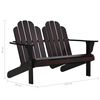vidaXL Adirondack-Doppelstuhl Holz Braun