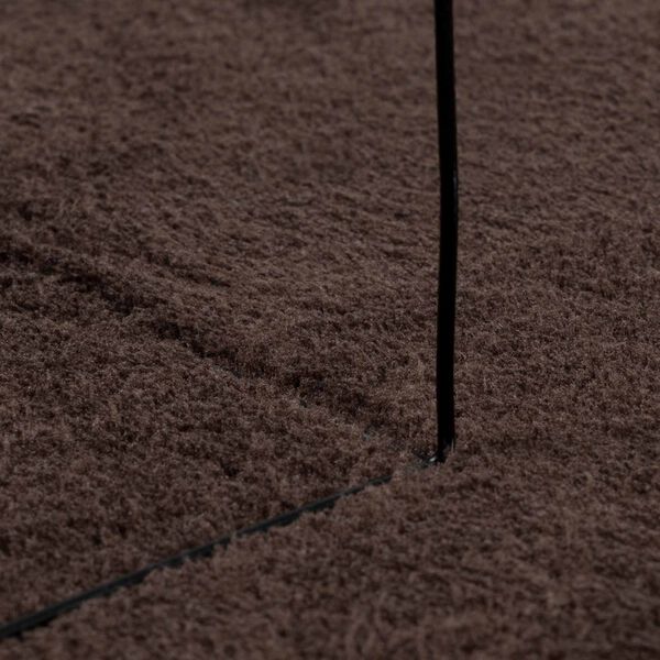 vidaXL Bereichsteppiche HUARTE Braun 200 x 140 cm Polyester