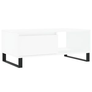 vidaXL Couchtisch Wei&szlig; 90x50x36,5 cm Holzwerkstoff