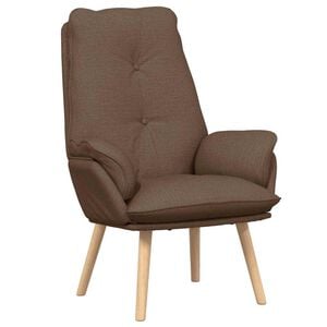vidaXL Sessel Braun 69 x 74 x 93 cm Polyester und Sperrholz