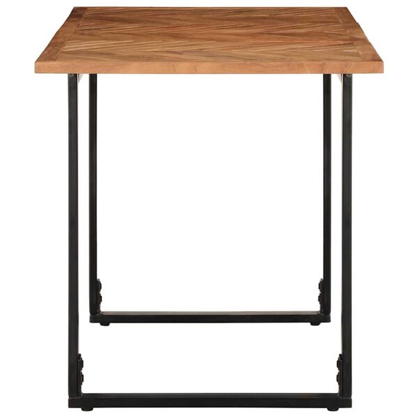 vidaXL Esstisch 140x70x75 cm Massivholz Akazie