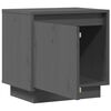 vidaXL Nachttisch Grau 40x30x40 cm Massivholz Kiefer
