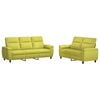 vidaXL Sofa-Set 2 pcs Hellgr&uuml;n Stoff