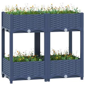 vidaXL Hochbeet 80x40x71 cm Polypropylen