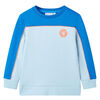 Kinder-Sweatshirt Knallblau und Hellblau 140