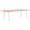 vidaXL Esstisch Beine V-Form 2 St&uuml;ck Wei&szlig; 80x(72-73,3) cm Stahl