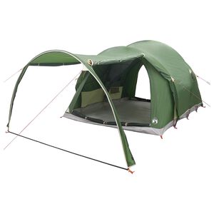 vidaXL Tunnelzelt mit Dach Gr&uuml;n 370 x 275 x 210 cm Polyester und Stahl