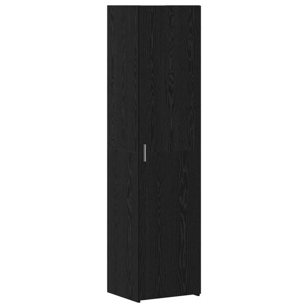 vidaXL Highboard 2 pcs Schwarz Eichen-Optik 45 x 42,5 x 185 cm