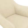 vidaXL Esszimmerst&uuml;hle 6 Stk. Drehbar Creme Stoff
