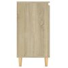 vidaXL Sideboard mit Massivholz-Beinen Sonoma-Eiche 60x35x70 cm