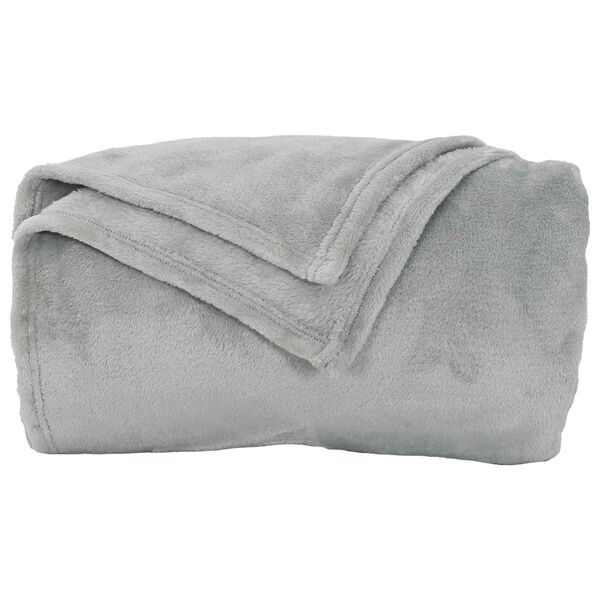 vidaXL &Uuml;berwurfdecke Grau 220 x 240 cm Fleece