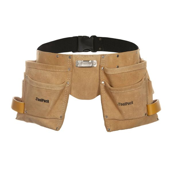 Toolpack Werkzeugg&uuml;rtel mit 2 Taschen Superior Leder 366.004