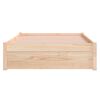vidaXL Massivholzbett 100x200 cm
